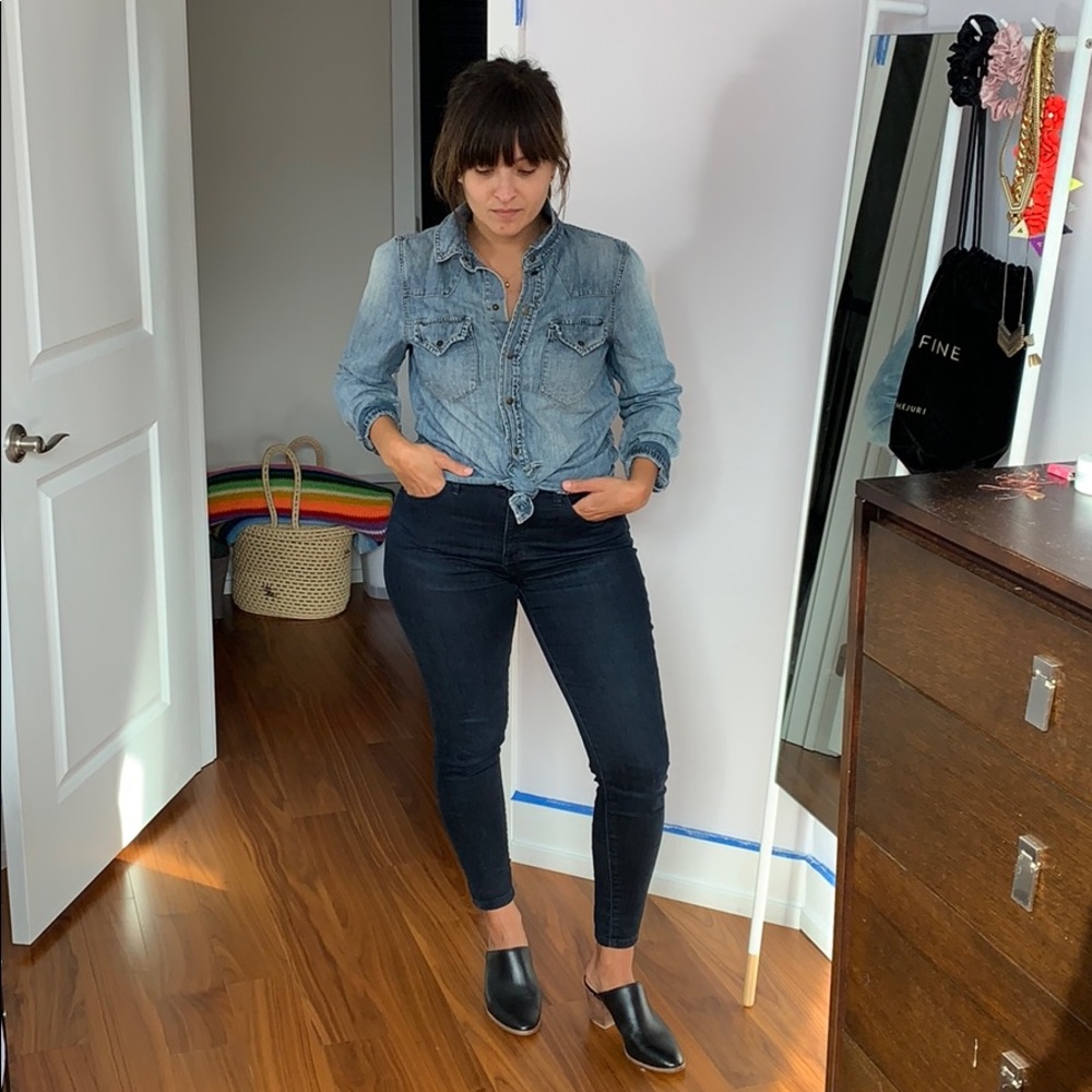 Medewell Denim Western Shirt